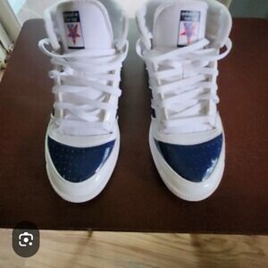 adidas Kids White and Navy Sneakers